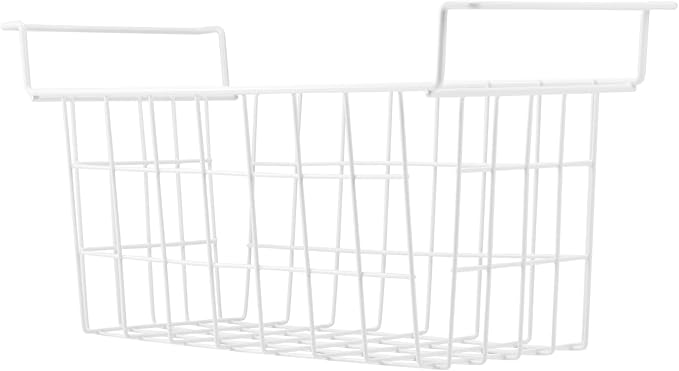 Chest Freezer Baskets 17.5 Inch, Chest Freezer Organizer Bins Metal Wire Storage Baskets with Hanging Handles for Deep Freezer, Set of 2