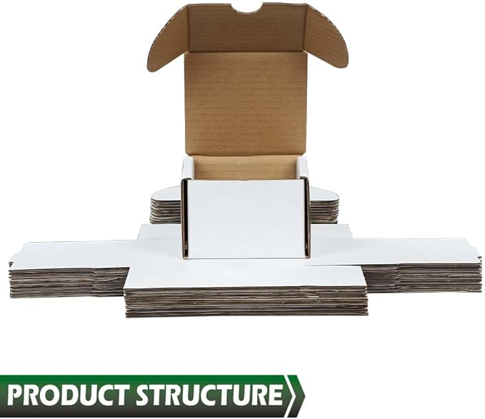 GRAND ORANGE 10pcs 200 count Cardboard Trading Card Storage Boxes box Brilliant white Corrugated Paper box