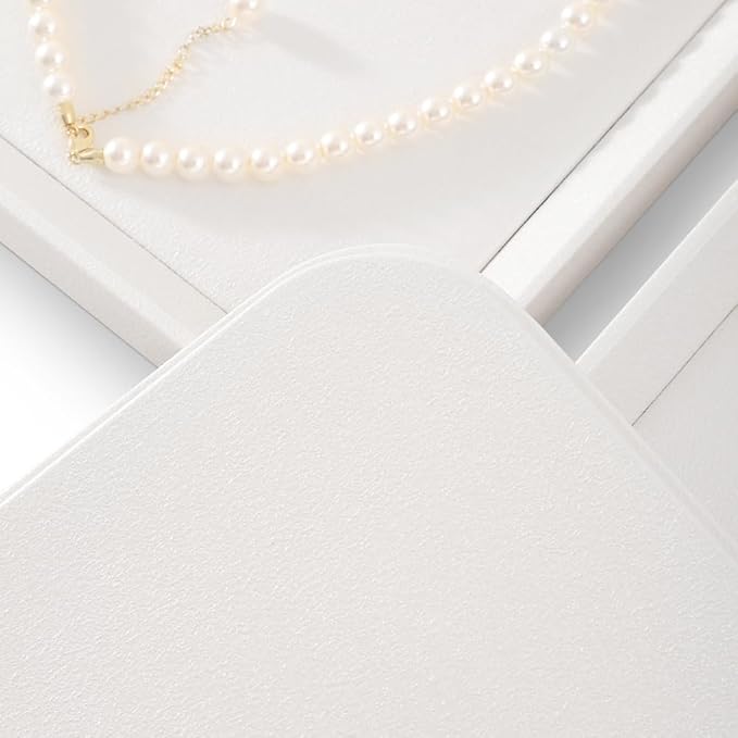 Jewelry Tray, Leather Trinket Tray,Luxury Necklace Organizer,Premium Jewelry Display For Vendors,White Watch Tray