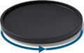 Lazy Susan Organizer for Kitchen,Bamboo Turntable for Cabinet,Pantry,Vanity,Middle（Black）
