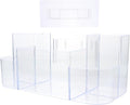 Wall-mounted Toiletry Case Transparent Multi-grid Cosmetic Storage Box for Bathroom Makeup Organizer Holder Easy Install and Spacious Vanity Storage