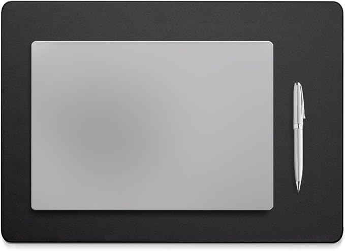 Jotsome Leather Desk Pad Mat, Non-Slip Desk Blotter Pad - Desk Protector for Office, Home, Lap Desk, Laptop, and Desktop, Gift for The Holidays or Christmas (Black, 17" x 12")