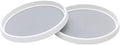 2-Pack 12-Inch Lazy-Susans Turntable-Organizer Cabinet-Collection - Non-Slip BPA-Free
