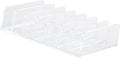 JUOPZKENN Eyeshadow Palette Makeup Organizer, Clear Plastic Makeup Palettes Organizer Divided Sections Cosmetics Stand Rack Holder For Eyeshadows Blush 7 Slots(Large)