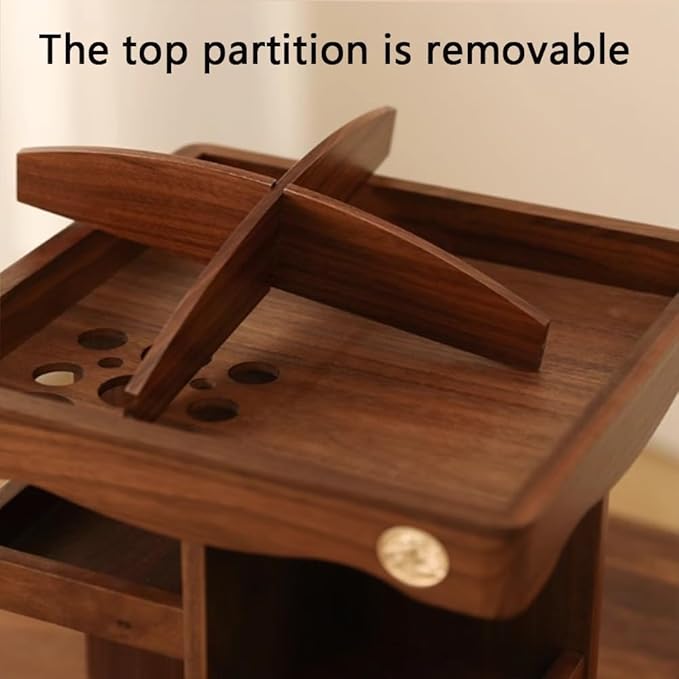 360° Rotating Makeup Organizer, Spining Adjustable Wooden Vanity Storage for Skincare, Perfume and Cosmetics for Countertop Organizer for Bathroom and Dresser