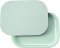 HOKirin Metal Tray with Soft Magnetic Lid,Metal Small Tray with Spill Proof Cover,Cute Blank Decorative Tray,Perfect for Home and On-The-Go,7” x 5.5” x 0.6"",Matcha, ZTZ0017