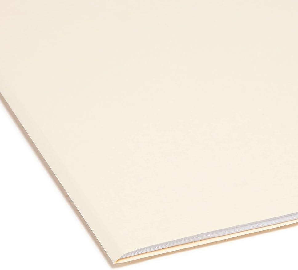 Smead File Folder, 1/3-Cut Tab, Assorted Positions, Letter Size, Manila, 24 per Pack (11928)