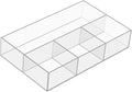JessLab Acrylic Makeup Organizers, 1-Pack Bathroom Organizer for Drawer, Cosmetic Display Cases for Vanity, Countertop, Desk, Kitchen, and Cabinet Storage