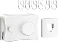 Retractable Clothesline Indoor, Non-Sagging Outdoor Clothes Line Retracting, 16.7 Ft Heavy Duty Clothes Drying Laundry Line, Wall Mounted Stainless Steel Clothesline for Balconies, Bathroom (White)
