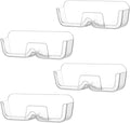 4pcs Eyeglasses Holder Stand, Sunglasses Storage Organizer, Wall Mounted Glasses Display Case with Adhesive Sticker for Home Office Dorm