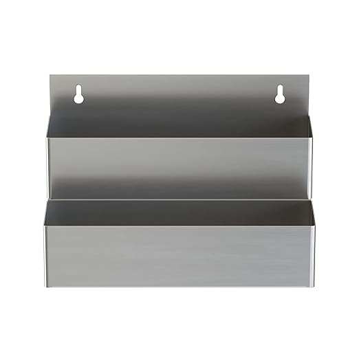Stainless Steel Double Tier Speed Rail, Liquor Rack, Speed Rack, Bottle Holder - 15 Inch