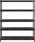 SafeRacks Modular Garage Shelving - 5 Tier Storage Shelves, Tall Metal Rack Shelves for Storage, Heavy Duty Steel Shelf Organizer for Garage, Or Kitchen Pantry (Hammertone, 18 x 60 x 72)