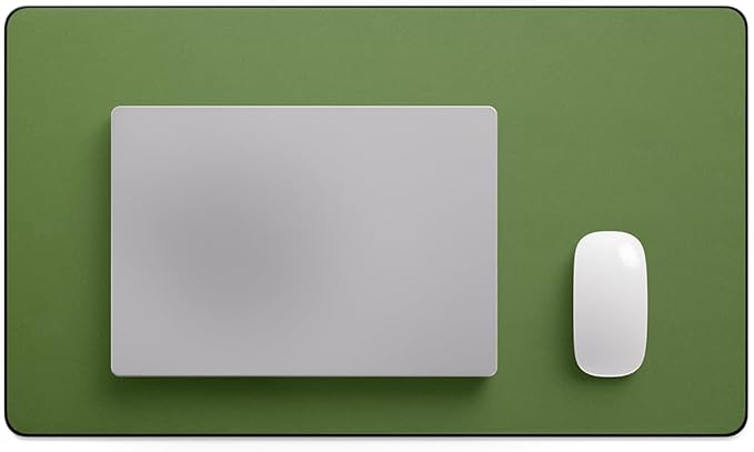 Jotsome Leather Desk Pad Mat, Non-Slip Desk Blotter Pad - Desk Protector for Office, Home, Laptop, and Desktop, Gift for The Holidays or Christmas (Forest Green, 24" x 14")