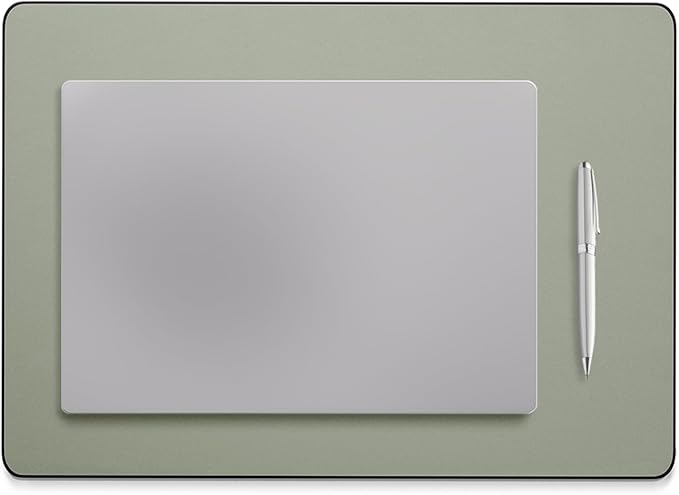 Jotsome Leather Desk Pad Mat, Non-Slip Desk Blotter Pad - Desk Protector for Office, Home, Lap Desk, Laptop, and Desktop, Gift for The Holidays or Christmas (Sage, 17" x 12")
