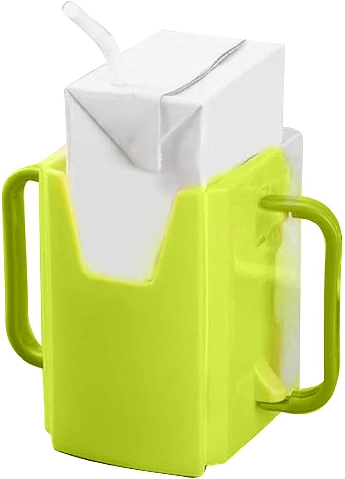 Juice Box Holder - Portable Toddler Drink Pouch Holder, Squeeze Proof Milk Pouch Holder | Reusable Milk Carton Cup Holder, Adjustable Juice Bag Holder, Milk Cup Holder Peerfect for Kids and Toddler