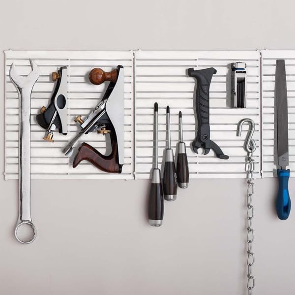 Kings County Tools Magnetic Tool Holder - 12x12in Garage Organization Panel - Magnetic Board Garage Shelving Tool Organizer Storage Rack - Wall Mount Magnetic Tool Holder Strip Panel for Workshop