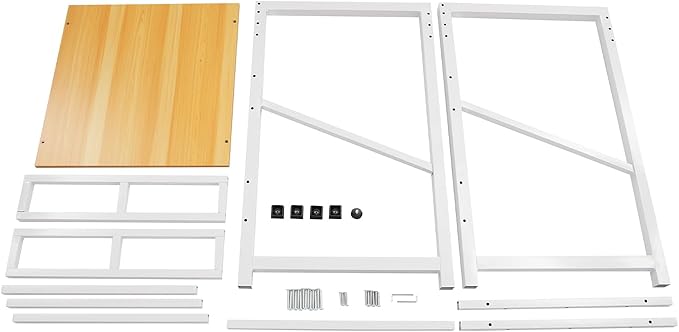 Washer Dryer Stacking Rack Stand, Heavy Duty Washing Machine Shelf with Adjustable Design, Load Capacity 660 lbs, Washer&Dryer Storage Shelf for Kitchens, Bathrooms, Laundry Rooms (White+Yellow)