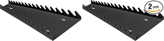 ERNST 5161 Reverse Wrench Organizer, 16 Tool, Black (Pack of 2)