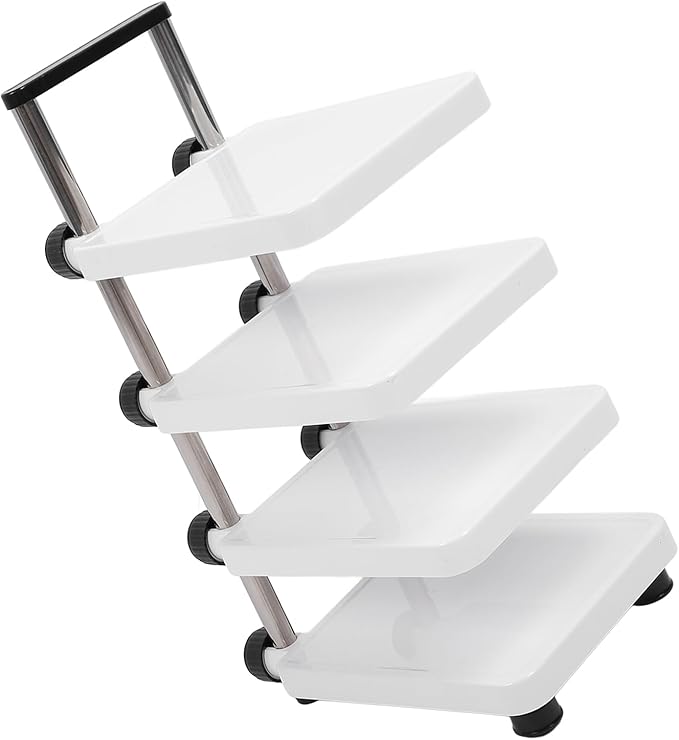 Multifunctional Pan Pot Rack, Pots and Pans Organizer,Cabinet pots and pan organizer,4 Tier Adjustable Pan Organzier Rack Space Saving Kitchen Storage