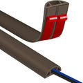 Floor Cord Covers for Wires 20FT Cable Hider Wire Cover Self Adhesive Cord Hider Floor for Offices, Homes, Workshops, Warehouses Cable Cavity 0.39" W x 0.27" H