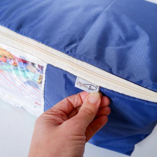 Quilt Storage Bag - Standard Size (22L x 15"W x 8"H) - Night Fall Blue"