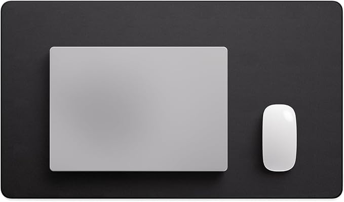 Jotsome Leather Desk Pad Mat, Non-Slip Desk Blotter Pad - Desk Protector for Office, Home, Laptop, and Desktop, Gift for The Holidays or Christmas (Black, 24" x 14")