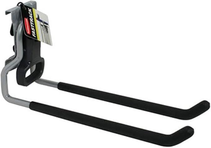 Rubbermaid Fasttrack Wall Mounted Garage Storage Utility Multi Hook for Tools, Chairs, Hose, Equipment, and Other Items, Supports 50 Lbs Each (8 Pack)