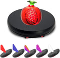 JAYEGT Motorized Rotating Display Stand with 5 Color LED Light , 10 inch /55lbs Load, 360 Degree Electronic Turntable Display Stand for Photography Products Shows, Jewelry, Watch, 3D Models, Cake