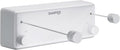 Danpoo Retractable Clothesline, 2x13.8ft Stainless Steel Clothes Line for Indoors/Outdoors, Wall-Mounted Laundry Drying with Auto-Lock, Heavy Duty(White)