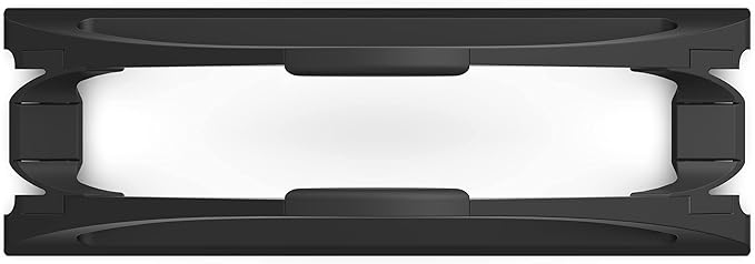 HumanCentric Vertical Laptop Stand for Desks in Matte Black, Upright Adjustable Holder to Dock Apple MacBook, MacBook Pro, and Other Laptops to Organize Work & Home Office, Automatic Grip