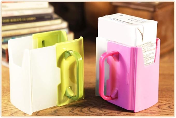 Adjustable Milk Carton Holder, Anti Overflow Milk Carton Cup Holder, for Teaching Child How to Drink a or Milk Carton