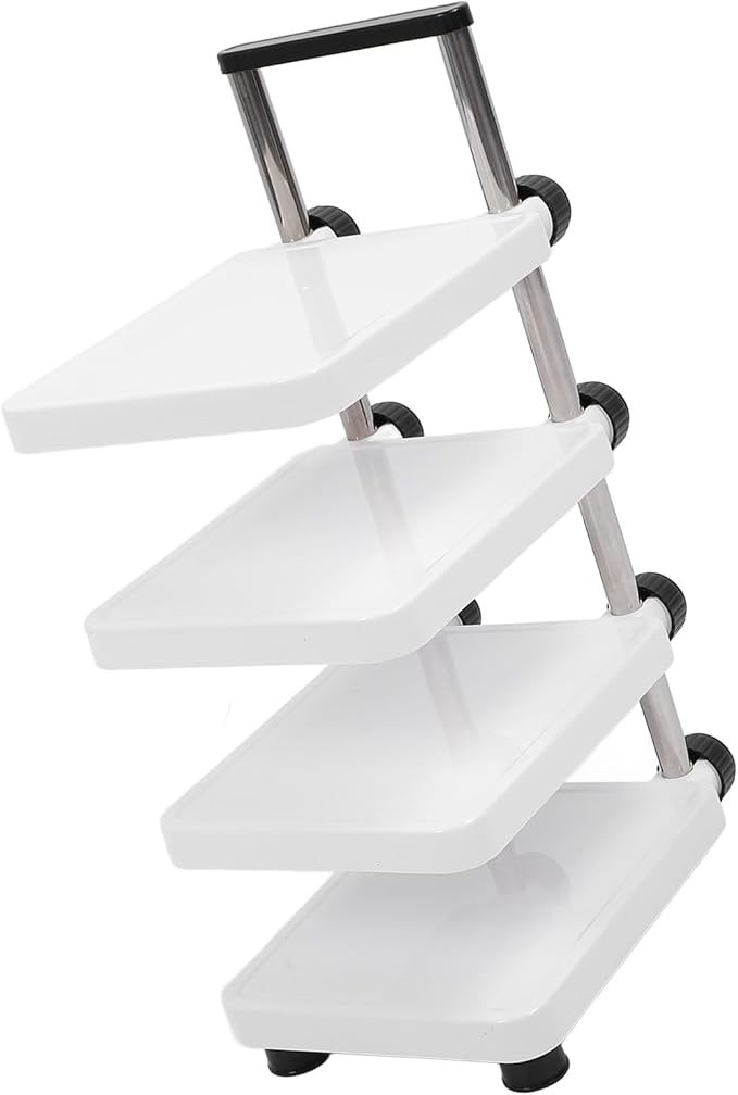 Multifunctional Pan Pot Rack, Pots and Pans Organizer,Cabinet pots and pan organizer,4 Tier Adjustable Pan Organzier Rack Space Saving Kitchen Storage