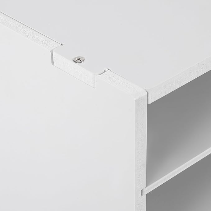 Mail Sorter Organizer, 24 Compartments Mailbox for Classroom, Desktop File Organizer with Adjustable Shelves, for Office Home Classroom, PVC, White
