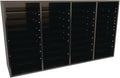 AdirOffice Wooden Adjustable Literature Organizer, 36 Compartment Office Mailbox, or Classroom Literature Organizer, Black