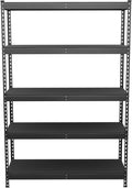 SafeRacks Modular Garage Shelving - 5 Tier Storage Shelves, Tall Metal Rack Shelves for Storage, Heavy Duty Steel Shelf Organizer for Garage, Or Kitchen Pantry (Hammertone, 18 x 48 x 72)