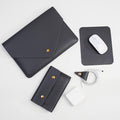 Laptop Sleeve 15 Inch Compatible with New MacBook Pro 15, New MacBook Pro 16 A2991, Surface Book 15, Dell XPS 15 with Small Pouch, Mouse Pad and Cord Organizer, Color Dark Grey