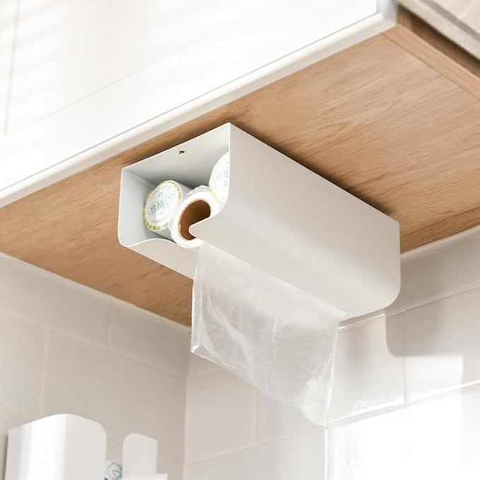 Magnetic Magnetic Dryer Sheet Glove & Tissue Dispenser Holder, Towels, Wipes Storage Box Holder Mount onto a Tool Box or in Laundry Room, Garages, Workshops and Kitchens