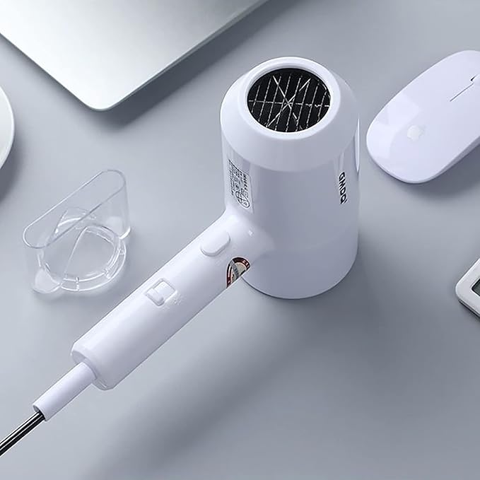 Hotel Wall Mounted Hair Dryer for Bathroom,Restroom Professional Blow Dryer,with Stand Rack,Specialised Motor for Salon,Fast Drying - Gifts【Massage Comb, Screws+ Adhesive】 110V