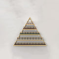 Wall Mounted Shelf Nail Polish Bottle Display Rack, Triangular Essential Oil Perfume Storage Rack, Multifunctional Hanging Salon/Beauty/Nail Shop Organizer Perfume Holder(Size:1,Color:Gold)