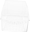 Clear Refrigerator Drawer Organizer Box for Kitchen Fridge Storage Food-grade Transparent Container for Vegetables Fruits Noodles and Meal Prep Space-saving Fridge Organizer
