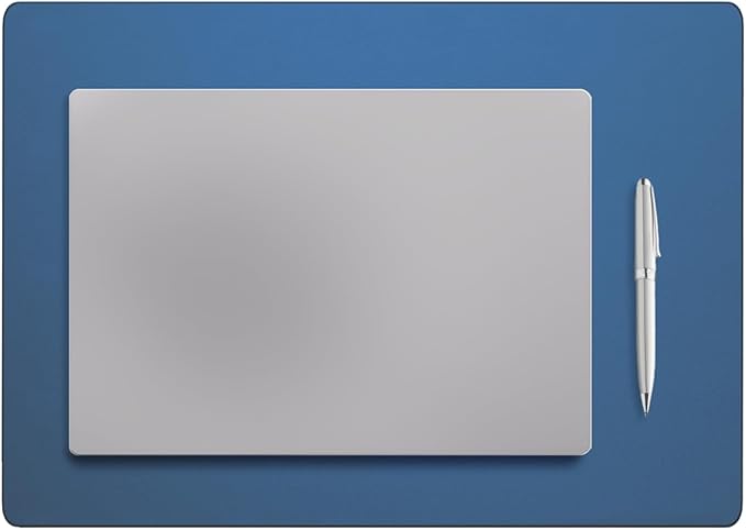 Jotsome Leather Desk Pad Mat, Non-Slip Desk Blotter Pad - Desk Protector for Office, Home, Lap Desk, Laptop, and Desktop, Gift for The Holidays or Christmas (Midnight Blue, 17" x 12")