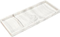 DNC Silicone Bathroom Vanity Tray for Counter, 11.8" Kitchen Sink Soap Tray for Dish Holder Dispenser Countertop Toilet Tank Decor Organizer