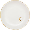 COLLECTIVE HOME - Ceramic Jewelry Tray, Decorative Trinket Dish for Rings Earrings Necklaces Bracelet Watch Keys, Birthday Mother's Day Christmas Gift for Women, 4.75", White Surface (C)
