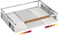 1 Pack Expandable Pull Out Cabinet Organizer，Side Mounting 23.2~39.99"x22.5"Cabinet Pull Out Shelves, Expandable Slide Out Spice Rack for Kitchen Bathroom Office