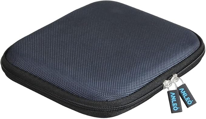 Anleo Hard Travel Case for SanDisk 500GB 1TB 2TB 4TB Extreme PRO Portable SSD (Black+Orange, Case for 2 Hard Drives)
