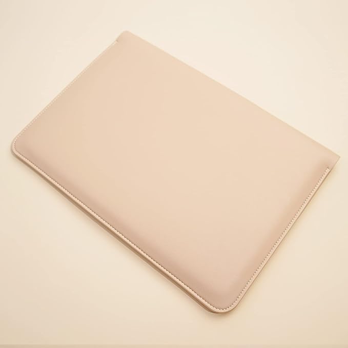 Laptop Sleeve 13 Inch Compatible with New 2024 MacBook Air 13, New MacBook Pro 13, Dell XPS 13 with Small Pouch, Mouse Pad and Cord Organizer, Color Beige