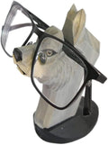 Red Dollar Handmade Wood Carved Animal Eyeglass Holder, Cute Sunglasses Display Stand, Nightstand Home Office Desk Decor, Christmas Holiday New Year Business Gift for Men Women Adults (Wolf)