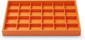Oirlv Luxury Leather Ring Tray 24 Grid Jewelry Drawer Organizer Stackable Jewelry Trays Ring Earring Storage