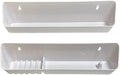 Bueyfolt 11" Kitchen Sink Front Tip-Out Accessory Trays with Mounting Screws, White, 2 Pack (Conventional Open Tray and Accessory Tray with Ring Holder and Soap Dish) Hinges are Not Included