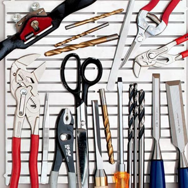 Kings County Tools Magnetic Tool Holder - 12x12in Garage Organization Panel - Magnetic Board Garage Shelving Tool Organizer Storage Rack - Wall Mount Magnetic Tool Holder Strip Panel for Workshop